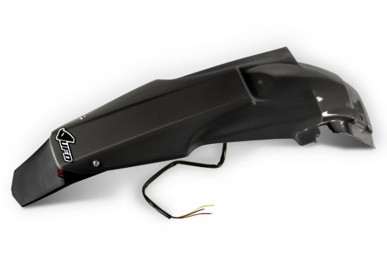 Afbeeldingen van UFO REAR FENDER (W/LED) SUZUKI BLACK - RMZ450 08-17
