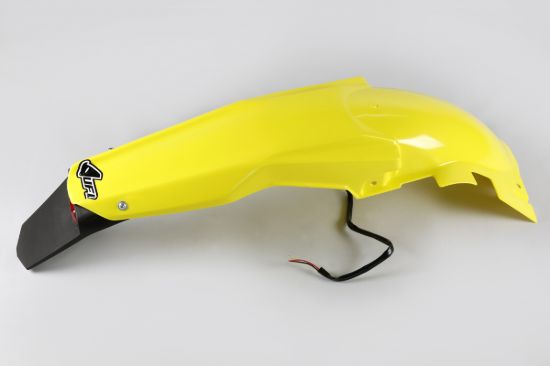 Afbeeldingen van UFO REAR FENDER (W/LED) SUZUKI YELLOW - RMZ450 05-07