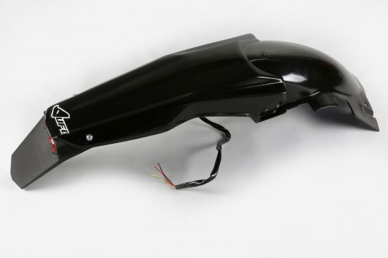 Afbeeldingen van UFO REAR FENDER (W/LED) SUZUKI BLACK - RMZ450 05-07