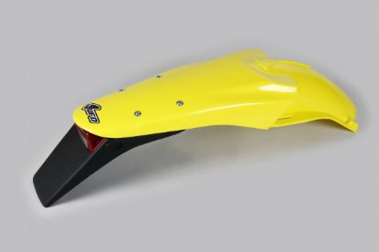 Afbeeldingen van UFO REAR FENDER ENDURO SUZUKI YELLOW 102 - DRZ400E 00-25