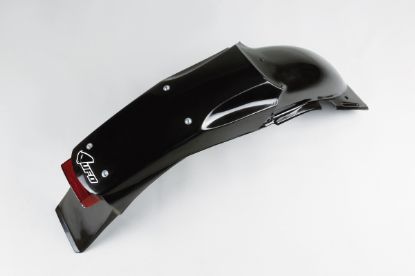 Afbeeldingen van UFO REAR FENDER SUZUKI BLACK - RM125/250 96-00