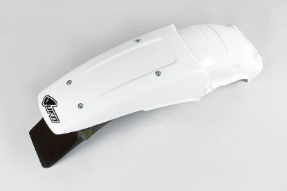 Afbeeldingen van UFO REAR FENDER SUZUKI WHITE - RM125/250 89-92
