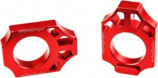 Afbeeldingen van Scar Achteras blokken Rood Honda CR125/250 02-07 CRF250R 04- CRF450R 02-