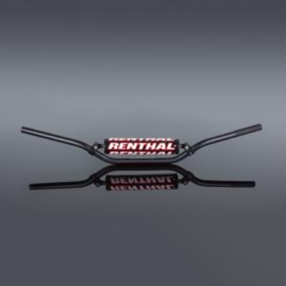 Afbeeldingen van RENTHAL HANDLEBAR 22MM BLACK-PADDED 693 ENDURO 693-01-BK-01-185