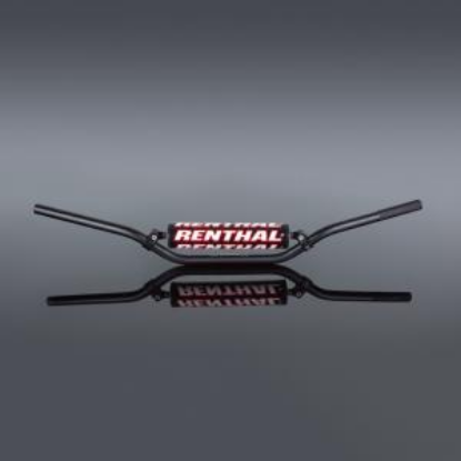 Afbeeldingen van RENTHAL HANDLEBAR 22MM BLACK-PADDED 790 CR LOW 790-02-BK-01-185