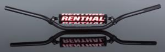 Afbeeldingen van RENTHAL HANDLEBAR 22MM BLACK-PADDED 823 KTM 65SX 12-13 823-01-BK-09-219