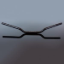 Afbeeldingen van RENTHAL HANDLEBAR 22MM BLACK ROAD HIGH 756 756-01-BK