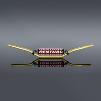 Picture of RENTHAL HANDLEBAR 22MM GOLD-PADDED 693 ENDURO 693-01-GO-01-185