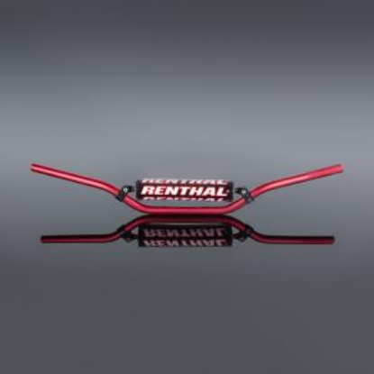 Picture of RENTHAL HANDLEBAR 22MM RED-PADDED 693 ENDURO 693-01-RD-01-185
