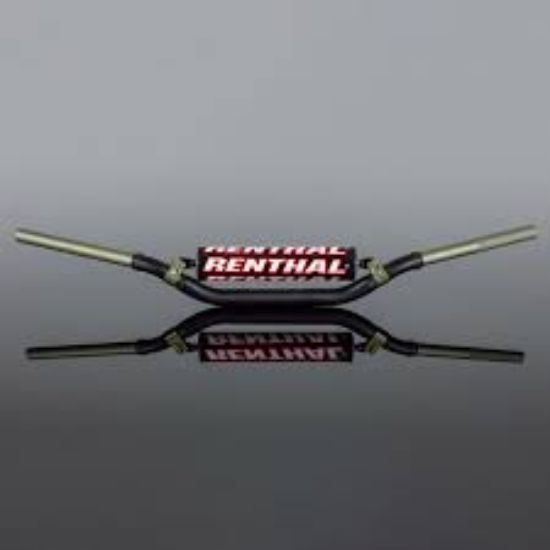 Afbeeldingen van RENTHAL HANDLEBAR 991-01-BK TWINWALL BLACK PADDED KTM SX/SXF 09-12, SUZ RM/RMZ 06-13, YAM YZF 18-21