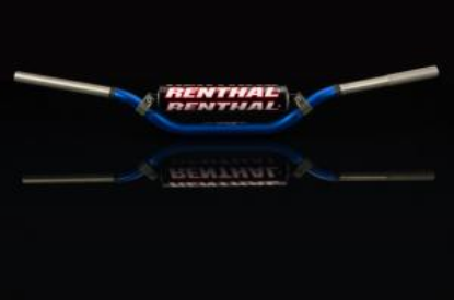 Afbeeldingen van RENTHAL HANDLEBAR TWINWALL BLUE-PADDED 998 REED/WINDHAM 998-01-BU
