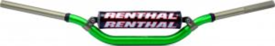 Afbeeldingen van RENTHAL HANDLEBAR TWINWALL GREEN-PADDED 997 RC/HONDA CR/CRF 04-13/KAWA/KX/KXF 06-14 997-01-GN