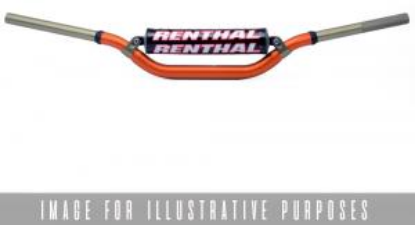 Afbeeldingen van RENTHAL HANDLEBAR TWINWALL ORANGE-PADDED 994 KTM HIGH 994-01-OR