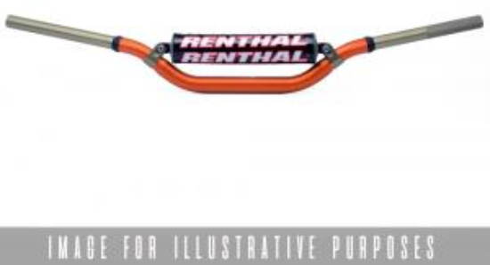 Afbeeldingen van RENTHAL HANDLEBAR TWINWALL ORANGE-PADDED 999 MCGRATH/SHORT 999-01-OR