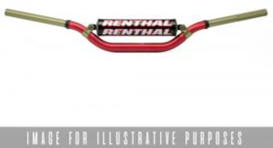 Afbeeldingen van RENTHAL HANDLEBAR TWINWALL RED-PADDED 922 RC HIGH 922-01-RD-07