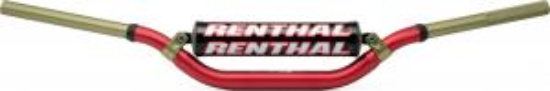 Afbeeldingen van RENTHAL HANDLEBAR TWINWALL RED-PADDED 997 RC/HONDA CR/CRF 04-13/KAWA/KX/KXF 06-14 997-01-RD