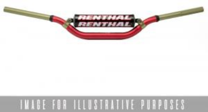 Afbeeldingen van RENTHAL HANDLEBAR TWINWALL RED-PADDED 999 MCGRATH/SHORT 999-01-RD
