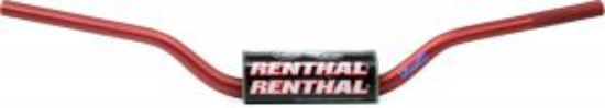 Afbeeldingen van RENTHAL HANDLEBAR FATBAR RED 605 CR HIGH/RICKY JOHNSON 605-01-RD