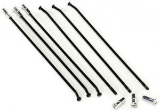 Afbeeldingen van Spaakset 5 Stuks Zwart 17 Inch voorwiel  SX65  OEM (Standaard Naaf)