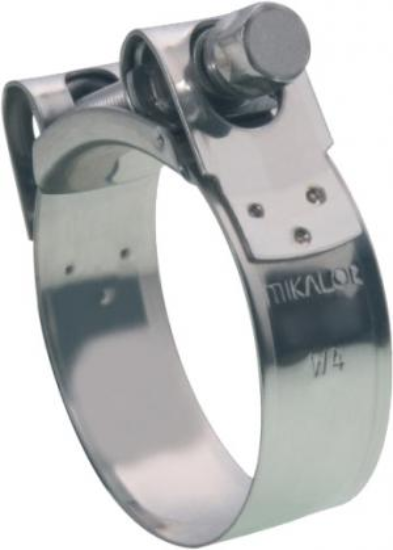 Afbeeldingen van Uitlaatklemmen Rvs diverse afmetingen