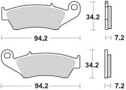 Afbeeldingen van V-Remblokken CR/CRF 95/26 +Meerdere Modellen 93421 Motomaster