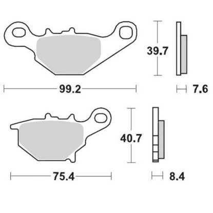 Picture of Rear RM85 05-..-Achterremblokken