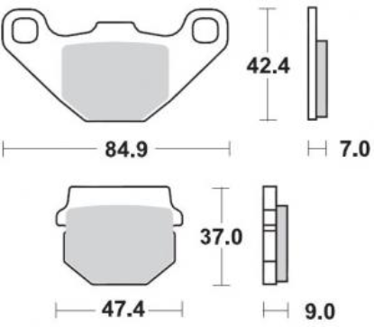 Picture of RM80/85 90-04 Front KX80/85 88-96-Achterremblokken