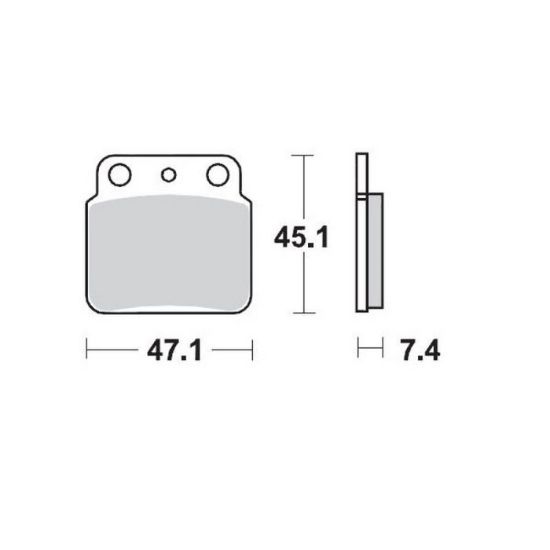 Picture of LT400Z/LTR450-Achterremblokken