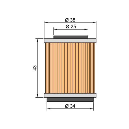 Picture of YFM200/250 Oliefilter