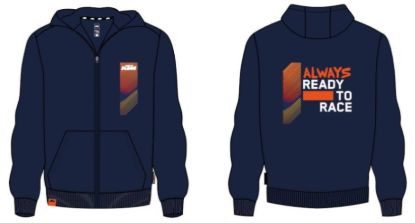 Picture of KIDS RACING ZIP HOODIE 116/5-6Y