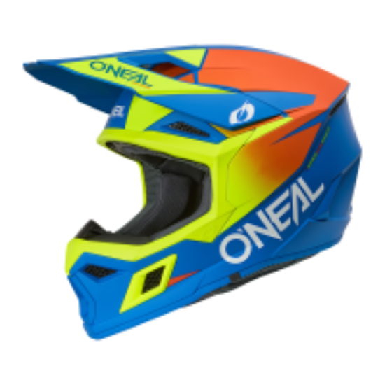 Afbeeldingen van 3SRS Helmet SOLID blue/neon
